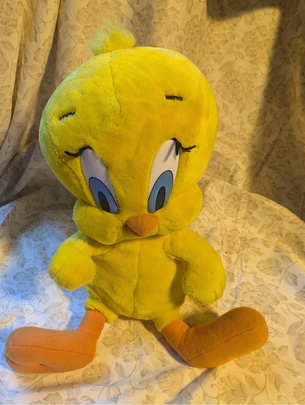 *UNTESTED* 1998 Warner Bros Tweety Bird Plush Stuffed Animal with Sound